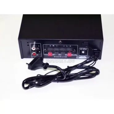 Мини стерео двуканален усилвател SN-777BT Bluetooth/USB/FM
