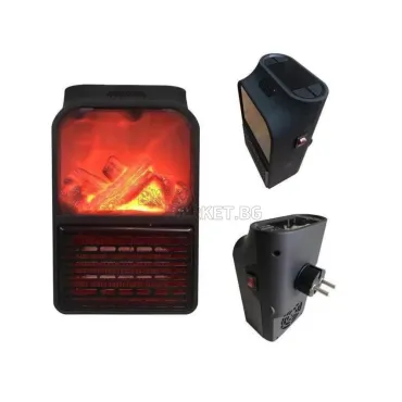 Мини печка духалка Flame Heater имитираща жив огън