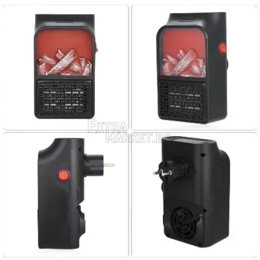 Мини печка духалка Flame Heater имитираща жив огън