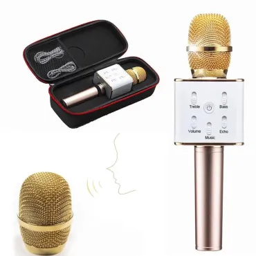 Микрофон-караоке Q7 bluetooth свързване