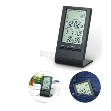 Метео станция: часовник + термометър + хигрометър с LCD дисплей TH100