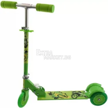 Метална лека детска тротинетка с 3 гуми Scooter