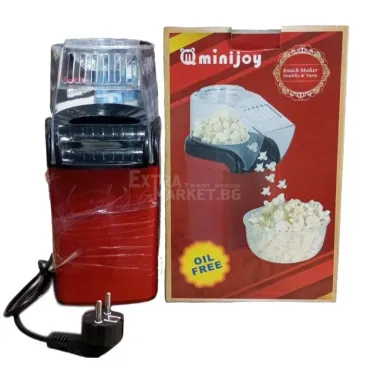 Машина за пуканки Minijoy Popcorn Maker - здравословни пуканки приготвени с горещ въздух