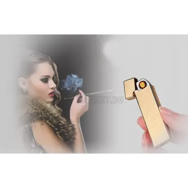 Луксозна USB електронна запалка с капак