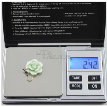 Луксозна бижутерска дигитална везна 0.01/200 гр.