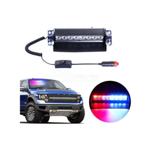 LED сигнална лампа стробоскоп 12V за предно стъкло на кола