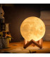 LED Озаряваща луна-лампа 3D Moon light със сензорно управление