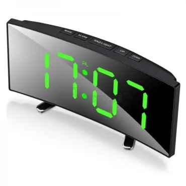 LED извит цифров огледален часовник