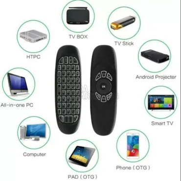 LED Безжична Qwerty Клавиатура с Air Mouse Дистанционно