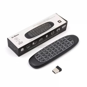 LED Безжична Qwerty Клавиатура с Air Mouse Дистанционно