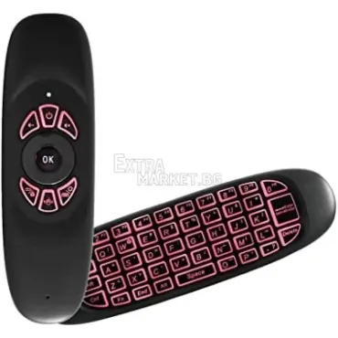 LED Безжична Qwerty Клавиатура с Air Mouse Дистанционно