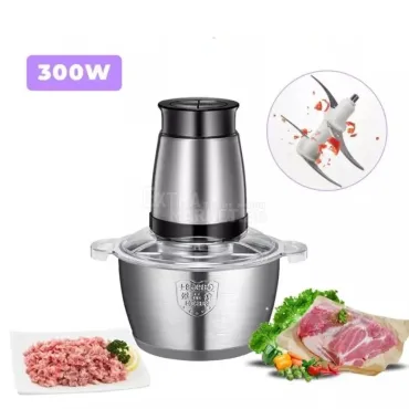 Кухненски чопър от неръждаема стомана XRoyal 300 вата и 4 остриета