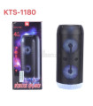 KTS-1180 Колона с Bluetooth свързване (Led осветление) и два говорителя (2 x 5 Watt)