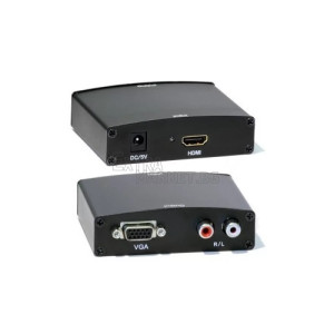 Конвертор-преобразувател вход VGA/2xRCA изход HDMI