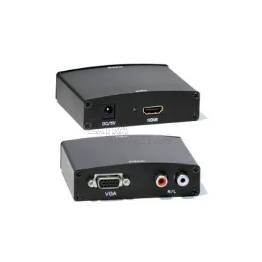 Конвертор-преобразувател вход VGA/2xRCA изход HDMI