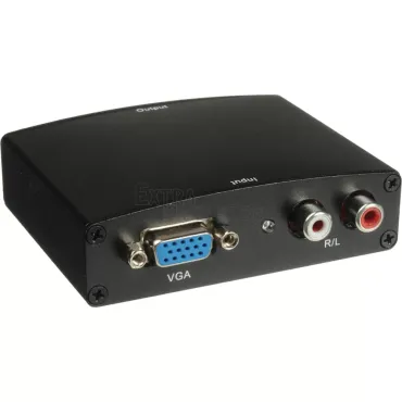 Конвертор-преобразувател вход VGA/2xRCA изход HDMI