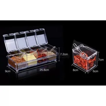Комплект за подправки Crystal seasoning box