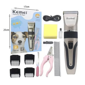 Комплект машинка за подстригване на любимци KEMEI KM-1056