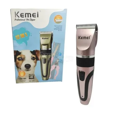 Комплект машинка за подстригване на любимци KEMEI KM-1056