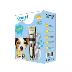 Комплект машинка за подстригване на любимци KEMEI KM-1056