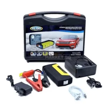 Комплект компресор и стартер за кола High Power Jump Starter