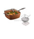 Комплект Copper Pan квадратен тиган със стъклен капак-5 начина на готвене