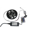 Комплект 5 метра RGB диодна лента с контролер, дистанционно и адаптор