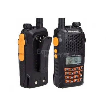 Компактна двубандова радиостанция UV-6R с две честоти Baofeng