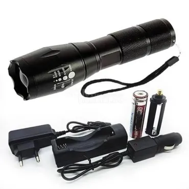 CREE LED T6 метален фенер BL-1831 със стойка и изнесен спусък
