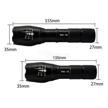 CREE LED T6 метален фенер BL-1831 със стойка и изнесен спусък
