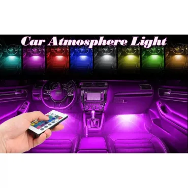 Интериорно LED RGB осветление за автомобил с дистанционно Car Atmosphere Light