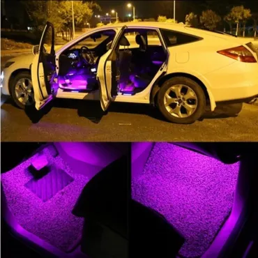Интериорно LED RGB осветление за автомобил с дистанционно Car Atmosphere Light