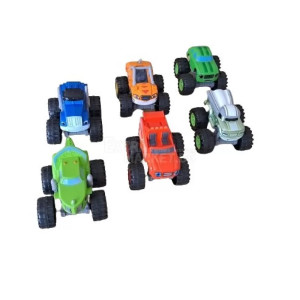 Игрален комплект със шест състезателни колички monster truck