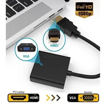 HDMI към VGA преобразувател-адаптер (Връзка на Компютър или Лаптоп с монитор/телевизор/проектор)