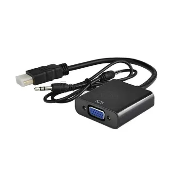 HDMI към VGA преобразувател-адаптер (Връзка на Компютър или Лаптоп с монитор/телевизор/проектор)