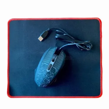 Геймърски комплект E-SPORTS за компютър от 4 части с LED светлина