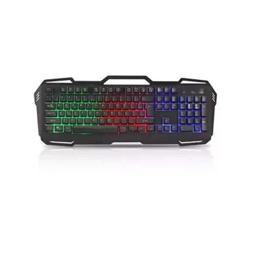 Геймърска LED светеща метална клавиатура с USB кабел