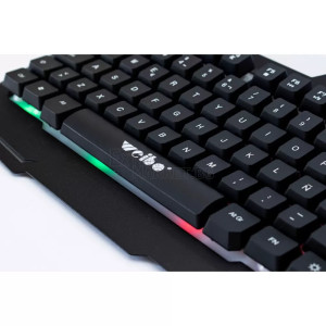Геймърска LED светеща метална клавиатура с USB кабел