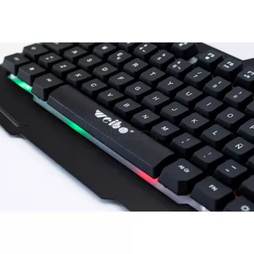 Геймърска LED светеща метална клавиатура с USB кабел