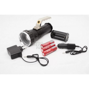 Фенер с CREE/XM-L T6 диод/ захранен с 3 акум. батерии 6800 mAh