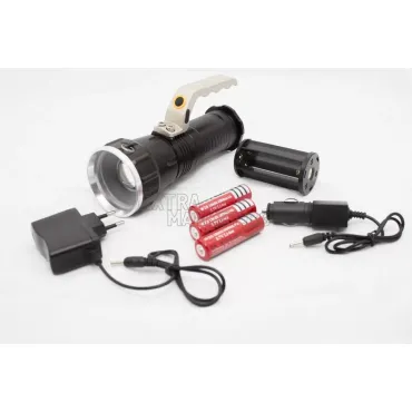 Фенер с CREE/XM-L T6 диод/ захранен с 3 акум. батерии 6800 mAh