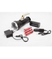 Фенер с CREE/XM-L T6 диод/ захранен с 3 акум. батерии 6800 mAh