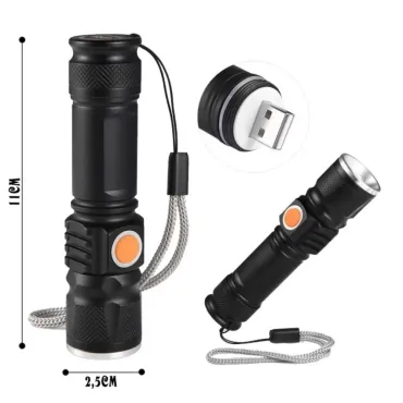 Фенер CREE T6 с USB зареждане