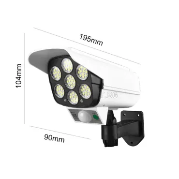 Фалшива камера с LED осветитление, соларен панел и дистанционно