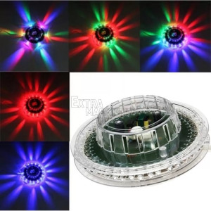 Диско цветно осветление (Летяща чиния) 48 RGB LED диода