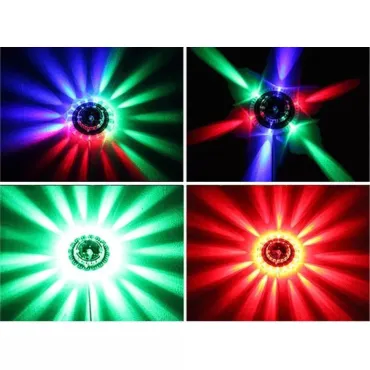 Диско цветно осветление (Летяща чиния) 48 RGB LED диода