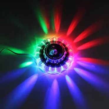 Диско цветно осветление (Летяща чиния) 48 RGB LED диода