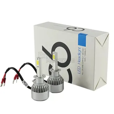 Диодни авто крушки C6-H7/36W - комплект 2 броя