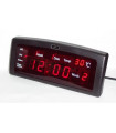 Дигитален LED настолен часовник с аларма и температура