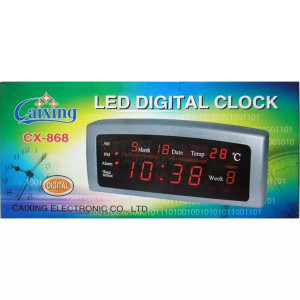 Дигитален LED настолен часовник с аларма и температура